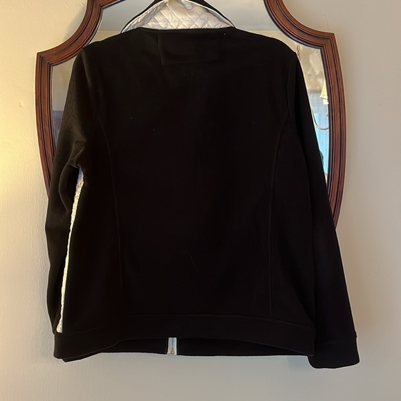 Lauren Ralph Lauren Women's Diamond Quilted Fleece Jacket Full Zip Large in EUC - Picture 3 of 8